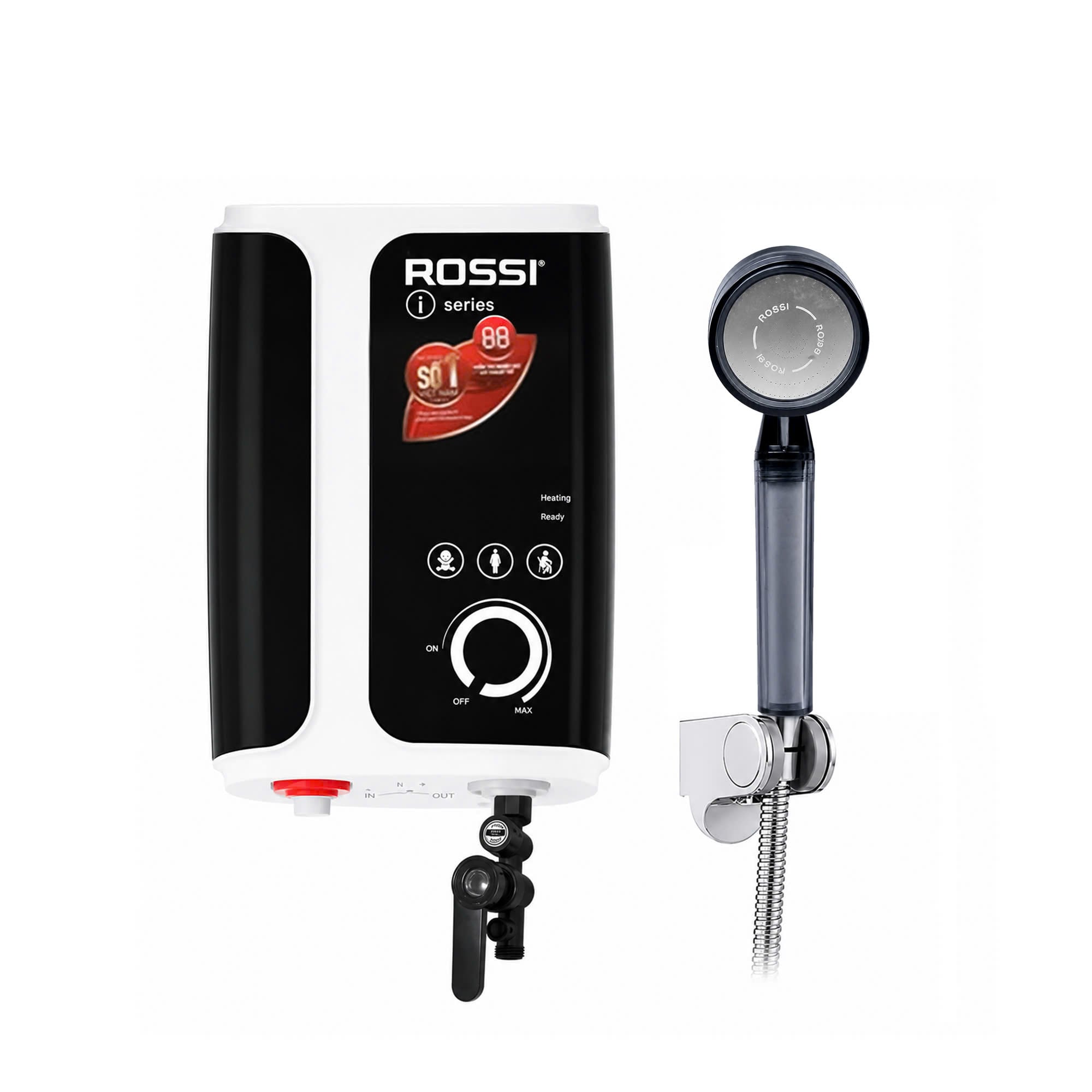 Bình nước nóng trực tiếp Rossi RIS-450P – Có bơm
