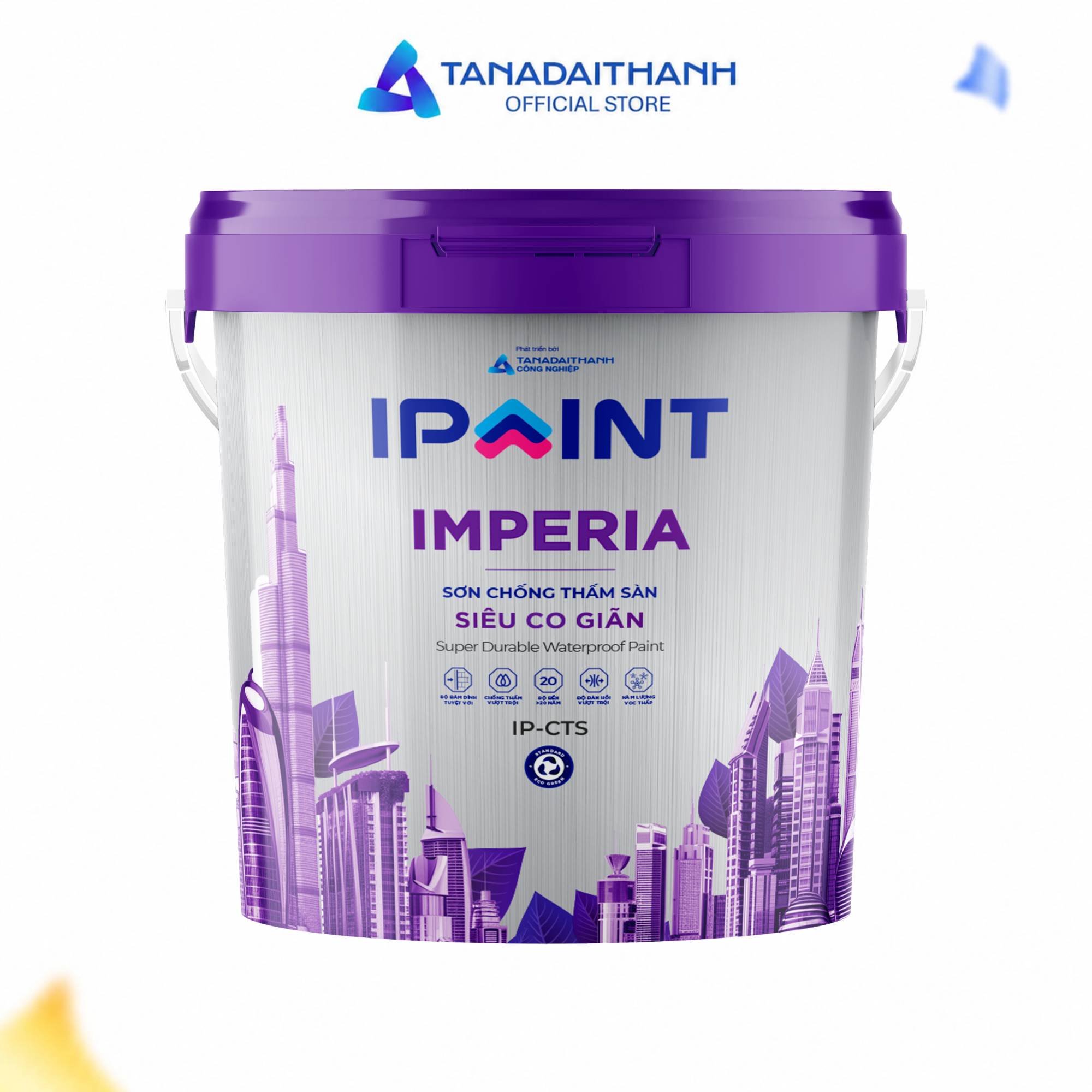 Sơn chống thấm sàn siêu co giãn Imperia