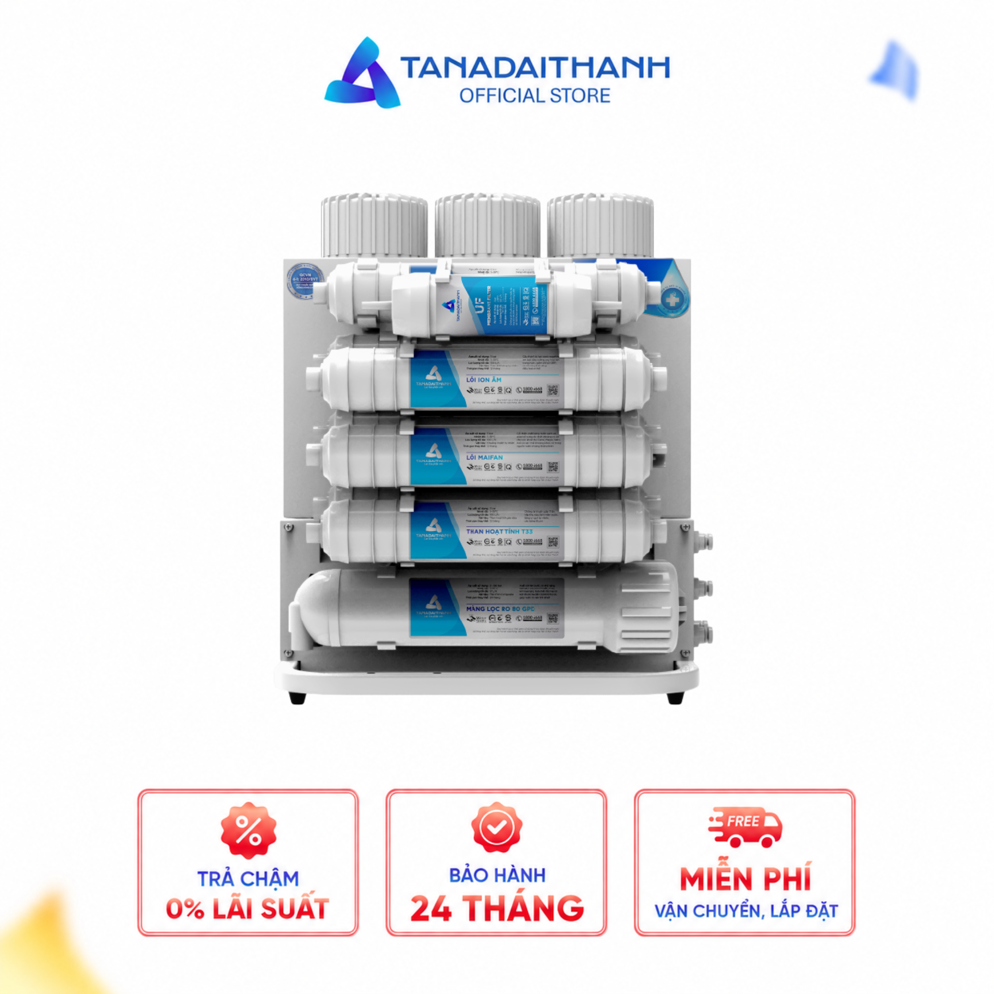 Máy lọc nước để gầm RO Rossi Core 12 lõi
